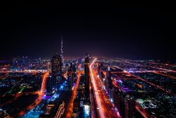 Akustikbild Colorful City Lights
